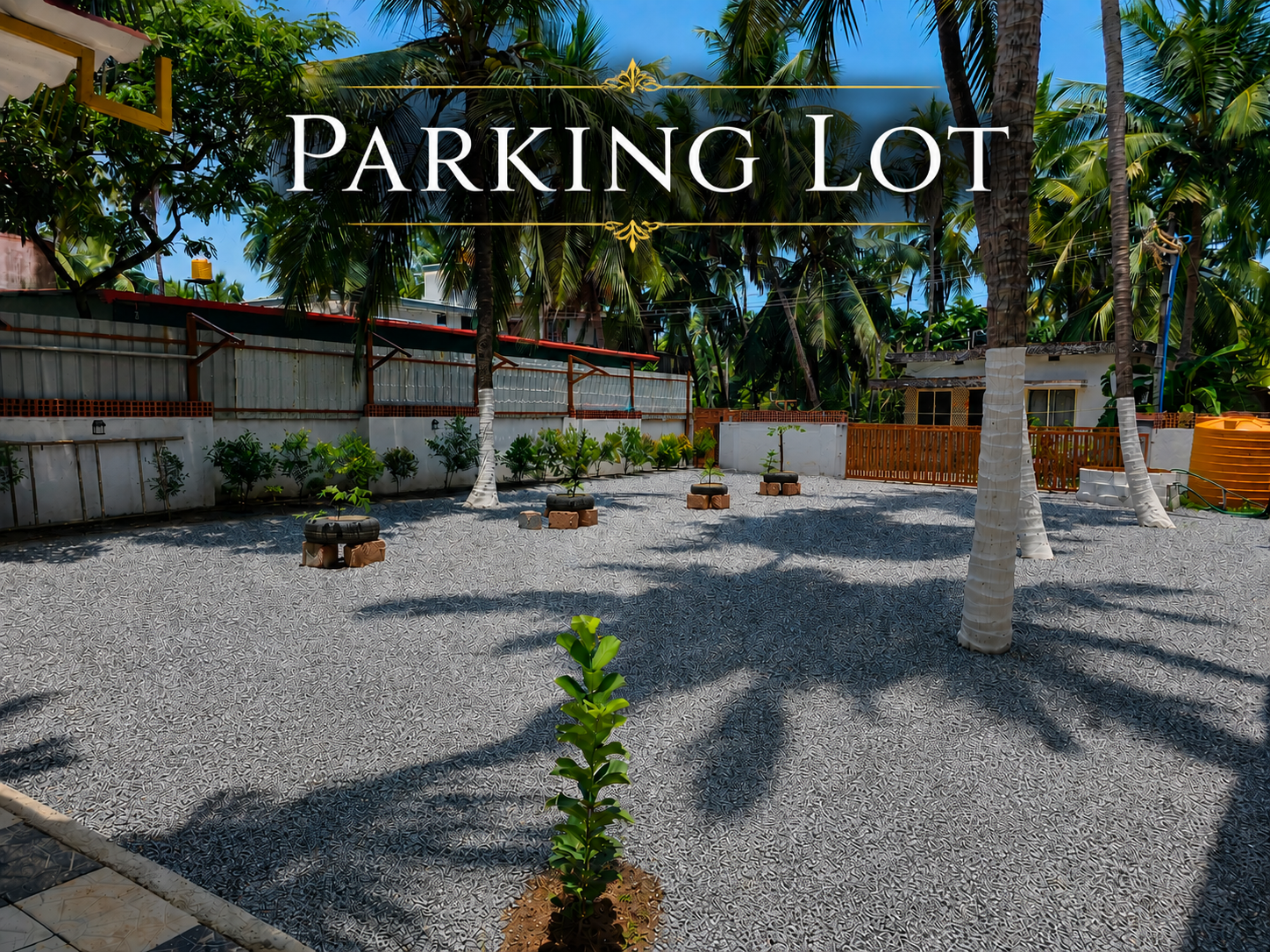 Resort parking area